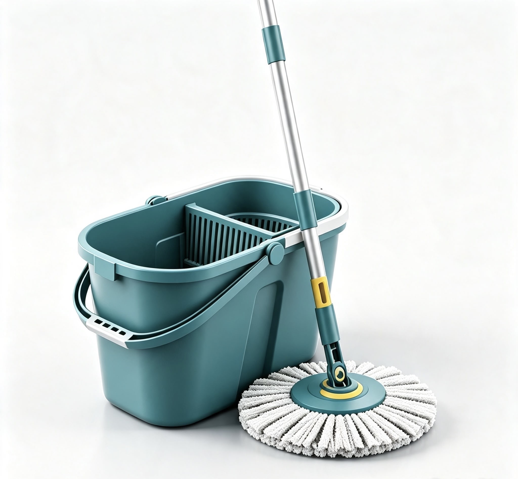 Heavy-duty mop and bucket set